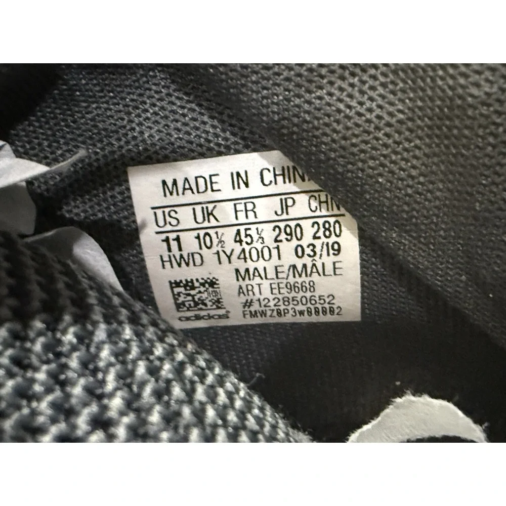 Adidas Men's Size 11 Gray Street‎ Check Basketball Sneakers EE9668 GUC